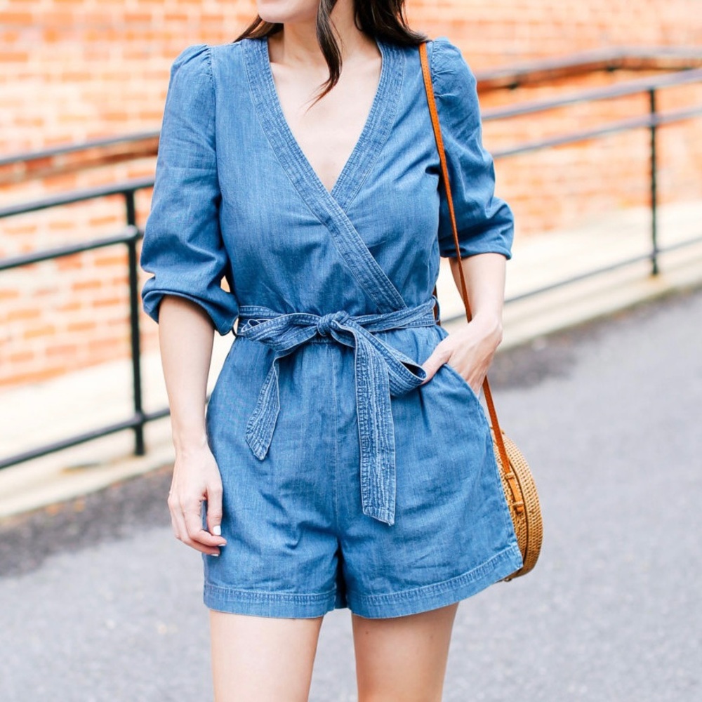 GAP Short Denim Romper